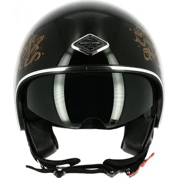 Auto-moto Moto přilba ASTONE MINIJET S 66 BLACK LETTERS černá 2H19421637