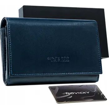 Peněženka 4U Cavaldi dámská peněženka z pravé kůže, modrá