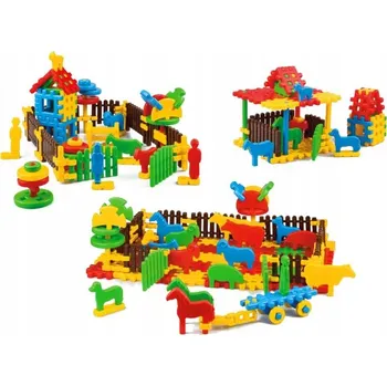 ostatní stavebnice Stavebnice vafle Marioinex venkovská usedlost 240 dílků