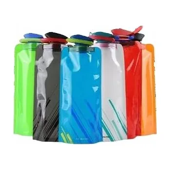 SKLÁDACÍ LÁHEV LAHEV NA PITÍ na vodu SET 6 ks turistická opakovaně použitelná 700 ml