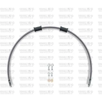 Hadice zadní brzdy Venhill POWERHOSEPLUS KAW-9004RS-CB (1 hadice v sadě) karbonové hadice, nerezové koncovky KAW-9004RS-CB