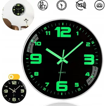 Hodiny Nástěnné hodiny Bedee černé 30 cm