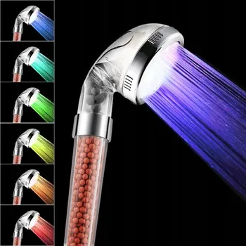 Sprchová hlavice SPRCHOVÁ HLAVICE PODSVÍCENÁ LED SPRCHA s RGB LED filtrem