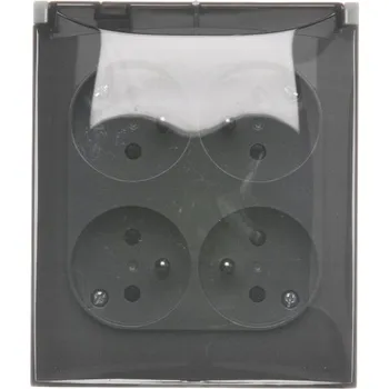 Elektrická zásuvka Elektrická Zásuvka hermetická Kontakt-simon šedá