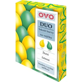 Velikonoční dekorace OVO TEKUTÉ BARVY DUO ZEL/ŽLUTÁ á 20ML