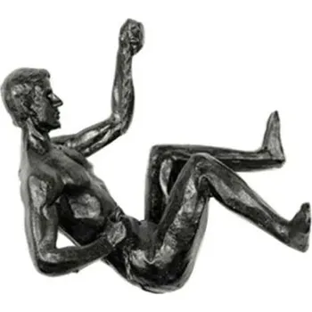 Trojrozměrná soška z pryskyřice 12 x 9 cm Horolezec v akci Dekorativní soška pro interiér nebo sběratelskou figurku