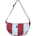 STUDIO NOOS - Bold Stripe Adult FANNY kabelka | Bordeaux/Lignt Blue