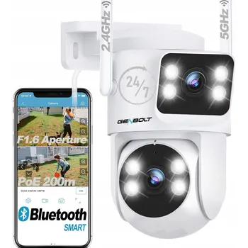 IP kamera GENBOLT Venkovní WiFi Kamera 2.4/5GHz Dvojitý Objektiv Noční Vidění