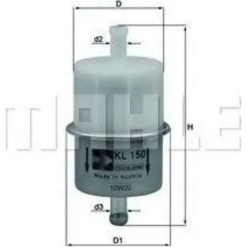 Motodíl Palivový filtr JMP Ø8mm Moto Guzzi 724.09.71