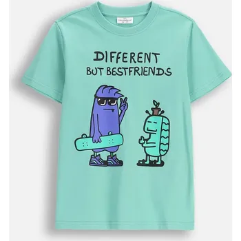 Dětská móda Dětské tričko chlapecké Bavlna Zelené velikost 134 Coccodrillo WC6