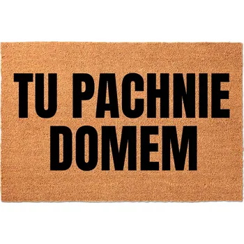 Rohožka KOKOSOVÁ ROHOŽKA PŘED DVEŘE 60X40CM - TADY VONÍ DOMOVEM