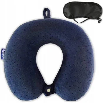 Polštář Gosider ERGONOMICKÝ CESTOVNÍ POLŠTÁŘ NA KRK, TMAVĚ MODRÝ, 30x30 cm