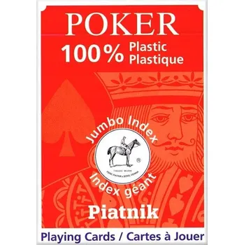Poker Hrací karty PIATNIK PLASTOVÉ POKER 1 balíček