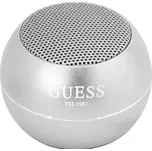 GUESS Mini Bluetooth Speaker 3W 4H stříbrná (3666339051389)