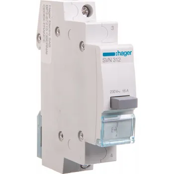 vypínač HAGER Tlačítkový spínač 1Z 16A 230VAC SVN312