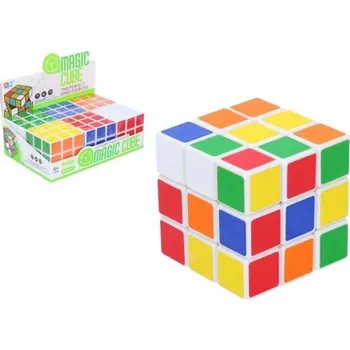 Hlavolam Kostka hlavolam 3x3x3 plast ve fólii 6x6x6cm [A]