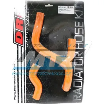Auto-moto Hadice chladiče DRC RADIATOR HOSE KIT - DRC D47-01-957 - KTM 250SXF / 13-15 + 350SXF / 11-15 - oranžové (sada 2ks) DF4701957