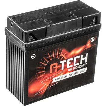 Motobaterie baterie 12V, NH12-20 GEL, 51913, 20Ah, 235A, 185x81x170, A-TECH (aktivovaná ve výrobě) 820632