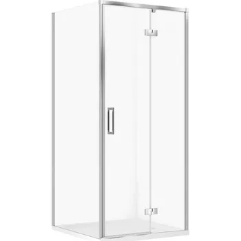 CERSANIT LARGA sprchový kout pravý chrom 80x80 se sprchovou vaničkou TAKO 80x80x4 bílý S601-346