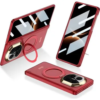 Pouzdro na mobilní telefon GKK 133614 GKK ROTATE Ochranný obal se stojánkem Huawei Mate X7 červený