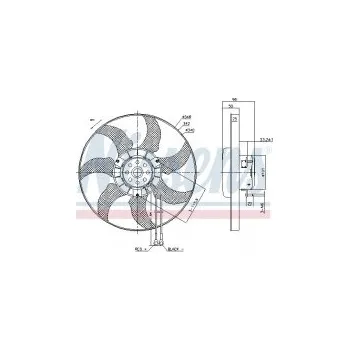 Auto-moto Ventilátor chladiče NISSENS 85802
