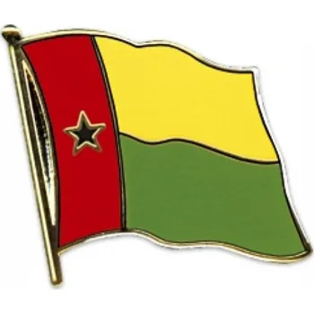 Odznak (pins) 20mm vlajka Guinea-Bissau - barevný