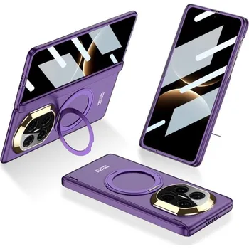 Pouzdro na mobilní telefon GKK 133617 GKK ROTATE Ochranný obal se stojánkem Huawei Mate X7 fialový