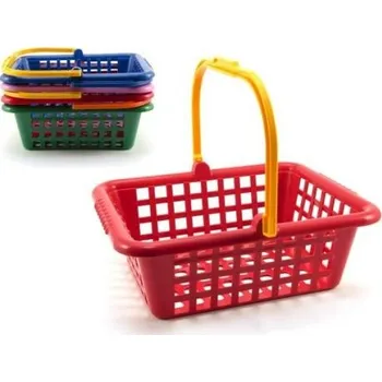 Nákupní košík Nákupní košík plast 30x11x27cm 4 barvy 12m+
