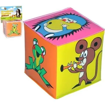 Hračka pro nejmenší Pískací kostka Krtek plast 7x7cm v sáčku