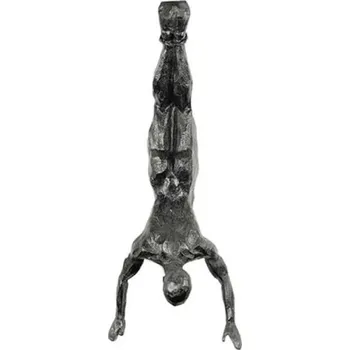 Trojrozměrná soška z pryskyřice 6,5 x 20,5 cm Muž ve stojce na rukou Dekorativní soška pro interiér nebo sběratelskou figurku