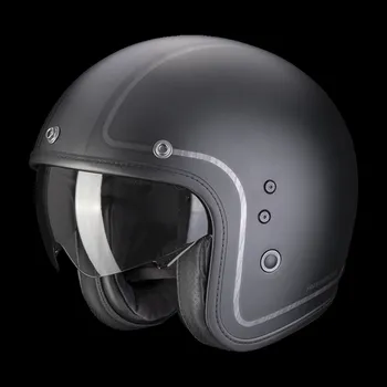 Motodoplněk Moto přilba SCORPION BELFAST EVO RETROL matná černo/stříbrná 2H31429706