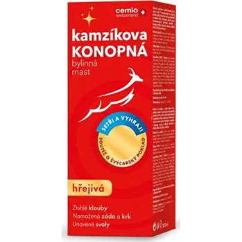 Bylinná léčivá mast Kamzíkova konopná mast hřejivá 200 ml + soutěž