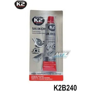 Motokosmetika Silikon těsnící na motory RED (červený vysokoteplotní silikon +350°C) - balení 85g K2B240