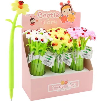 Pero gelové JUNIOR Beetle diary 0,5 mm - modrá náplň (mix /cena 1ks)