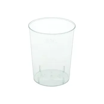 Jednorázové nádobí Jednorázové kelímky - plastové, čiré, 40 ml, 50 ks - VÝPRODEJ
