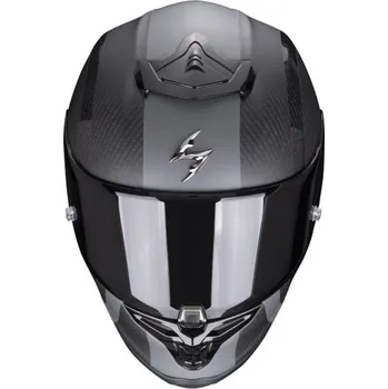 Helma na motorku Moto přilba SCORPION EXO-R1 CARBON AIR MG matná černo/stříbrná 2H72228582