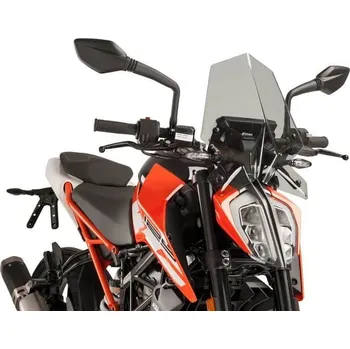 Plexi štít PUIG NEW GEN. SPORT 9514H kouřová KTM Duke 125 2017-2019