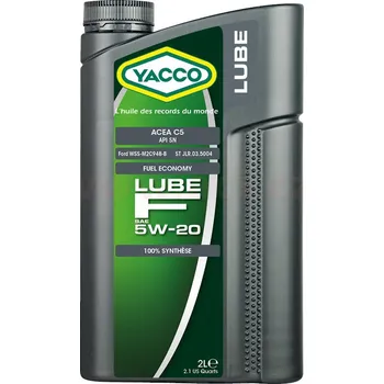 Auto-moto Motorový olej YACCO LUBE F 5W20, 2 L 30432