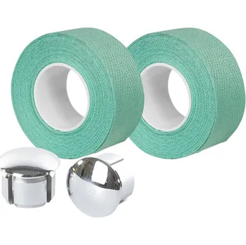 VELOX Hlavový pásek z kvalitní bavlny s koncovkou řidítka Velox Tressostar 90 ZELENÁ