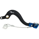 brzdový pedál hliníkový Yamaha, RTECH (černo-modrý) YAMAHA YZ 250 2005-2021