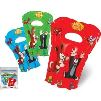 Hračka pro nejmenší Lehátko Krtek nafukovací s průzorem 52x75cm 3 barvy v sáčku