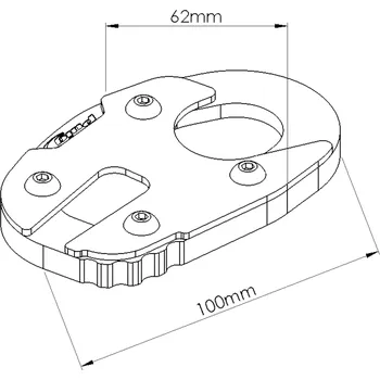 Auto-moto Prodloužení stojánku PUIG 20185N černý YAMAHA MT-03 320 2016-2026