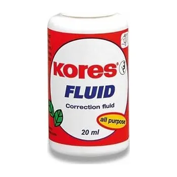 Korekční prostředek Opravný lak Kores Fluid - štěteček, 20 ml