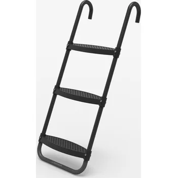 Fitness DOMYOS 3stupňový žebřík k trampolínám 365/420/520 ČERNÁ