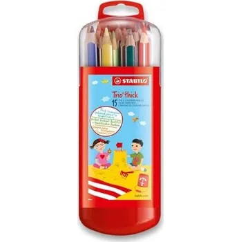 Pastelka Pastelka STABILO Trio - 15 barev v plastovém boxu