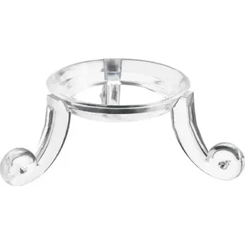 Akrylový držák na křišťálovou kouli 32 x 19 x 55 mm Transparentní dekorační stojánek Stabilní základna pro vystavení křišťálových koulí