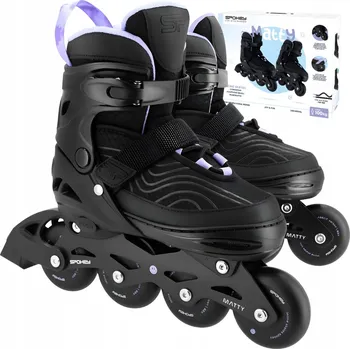 Kolečkové brusle Kolečkové Brusle nastavitelné Spokey MATTY TIE-DYE vel 39-42