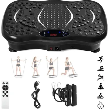 Masážní přístroj VIBRAČNÍ PLOŠINA TRÉNINKOVÁ VIBRAČNÍ MASÁŽNÍ PŘÍSTROJ S DÁLKOVÝM OVLÁDÁNÍM 3D