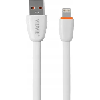 Datový kabel Kabel VIDVIE USB - Apple Lightning 1 m bílý