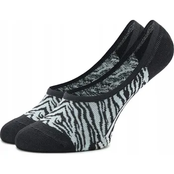 Dámské ponožky Vans kotníkové ponožky Dívky Black/Blue Glow Zebra Daze Canoodle